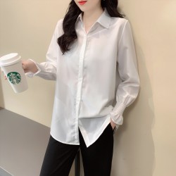 Женская рубашка LF422花边衬衫..