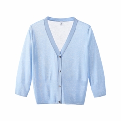 Летний вязаный жакет..