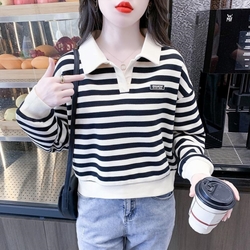 Женский свитшот с поло во..