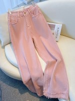 Розовые женские джинсы с ..