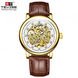 Водонепроницаемые деловые часы T8462 TEVISE, светящиеся мужские часы, полностью механические мужские часы, механические часы